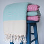 Herringbone Handloomed Soft Throw, Personalised Gift, thumbnail 9 of 12