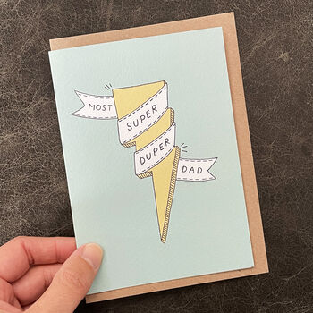 Super Duper Dad Birthday Or Father's Day Card, 2 of 2