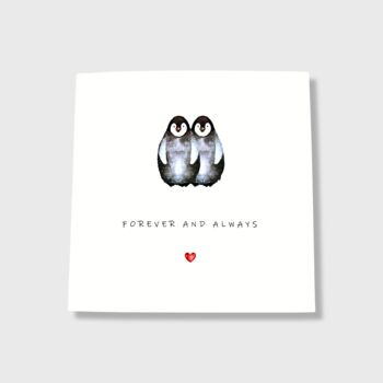 Valentines Day Card Penguins Anniversary, 4 of 4