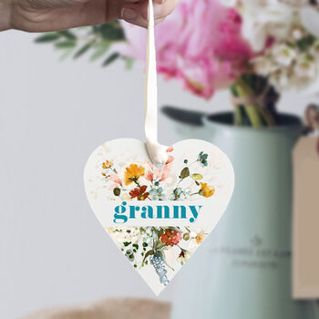 Personalised Mother's Day Heart Gift For Grandma, 5 of 8