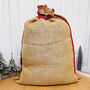 Santa Mail Eco Jute Christmas Sack Christmas Gift Sack, thumbnail 7 of 8