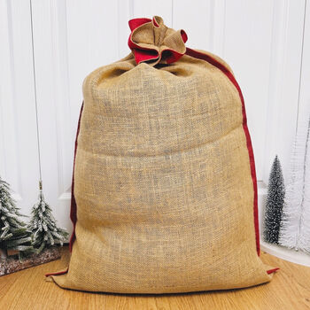 Santa Mail Eco Jute Christmas Sack Christmas Gift Sack, 7 of 8