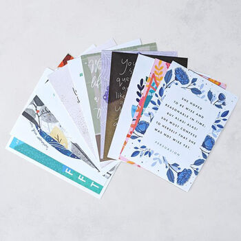 Postcard Set With Classic Book Quotes, 3 of 6