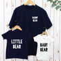 Daddy Bear And Family Matching Kids T Shirt Set, thumbnail 1 of 7