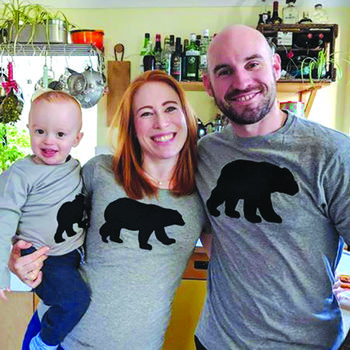 Mummy Bear And Child Cub Twinning Tshirt Tops, 3 of 4