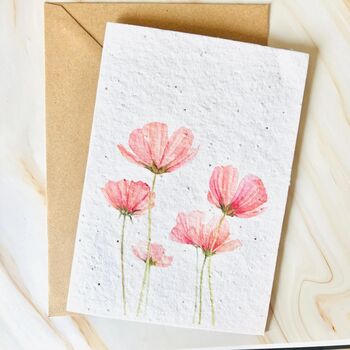 Plantable Wildflower Seed Birthday Card A5 Size, 4 of 10