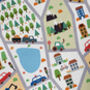 Car Map Wrapping Paper Roll Or Folded, thumbnail 3 of 3