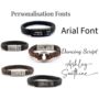 Personalised Black Leather Memorial 'Circle Of Life' Urn Bracelet With Ashes Holder, thumbnail 8 of 8