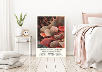 Natural History Museum Mushroom Art Print, 3 of 4