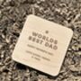 Personsalised Wooden Oak Beer Opener Coaster Gift, thumbnail 2 of 4