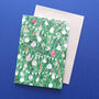 Christmas Foliage Card Pack Of Six, thumbnail 8 of 9