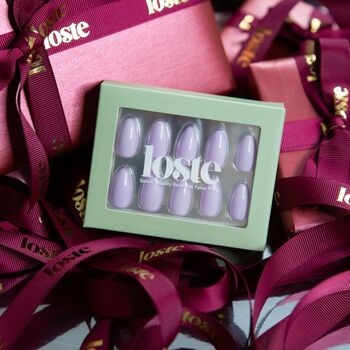 Loste Reusable Press On Nails Gift Set, Perfect Stocking Filler: Girl Dinner, 4 of 5