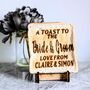 “A Toast To The Bride And Groom” Personalised Keepsake, thumbnail 1 of 2