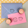 Kawaii Tea And Toast Polymer Stamp Set, thumbnail 1 of 6