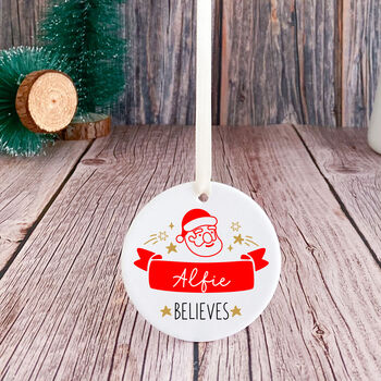 Personalised Believes Christmas Ornament For Adult Or Kids, 7 of 7
