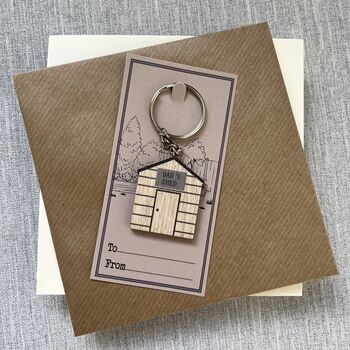 Father's Day Dad's Shed Gardening Themed Keyring, 3 of 3