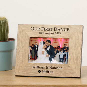 Our First Dance Wedding Day Picture Frame, 2 of 5