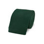 Wedding Handmade Polyester Knitted Pocket Square In Dark Green, thumbnail 6 of 7