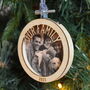 Personalised Family Photo Wooden Christmas Decoration, thumbnail 3 of 6