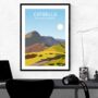 Catbells Lake District Peak Art Print, thumbnail 1 of 4