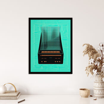 The Future Of Music Abstract Retro Style Wall Art Print, 4 of 6