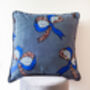 Blue Velvet Ribbon Cushion Cover, thumbnail 4 of 4