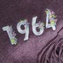 Personalised Year Large Scarf 40th Birthday For Her, thumbnail 8 of 8