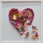 Indian Summer 3D Framed Butterfly Heart Picture, thumbnail 5 of 9