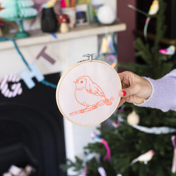 Robin Embroidery Hoop Kit, 6 of 6