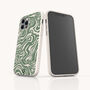 Green Marble Swirl Eco Phone Case, thumbnail 4 of 5