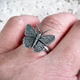 Butterfly Ring Antiqued Pewter, thumbnail 4 of 4