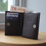 Personalised Men's Leather Wallet With Coin Pocket, thumbnail 8 of 12