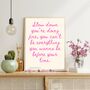 A4 Print Billy Joel, Vienna Waits For You Pink, thumbnail 1 of 4