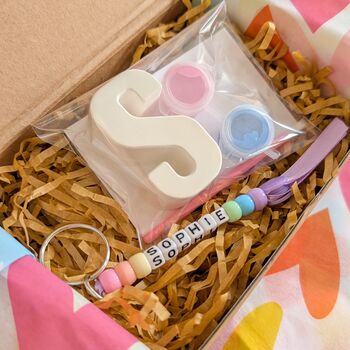 Personalised Paint Your Own Initial Party Favour Box, 2 of 6