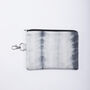 Tie And Dye Grey Silk Zipped Pouch Bag, thumbnail 5 of 5