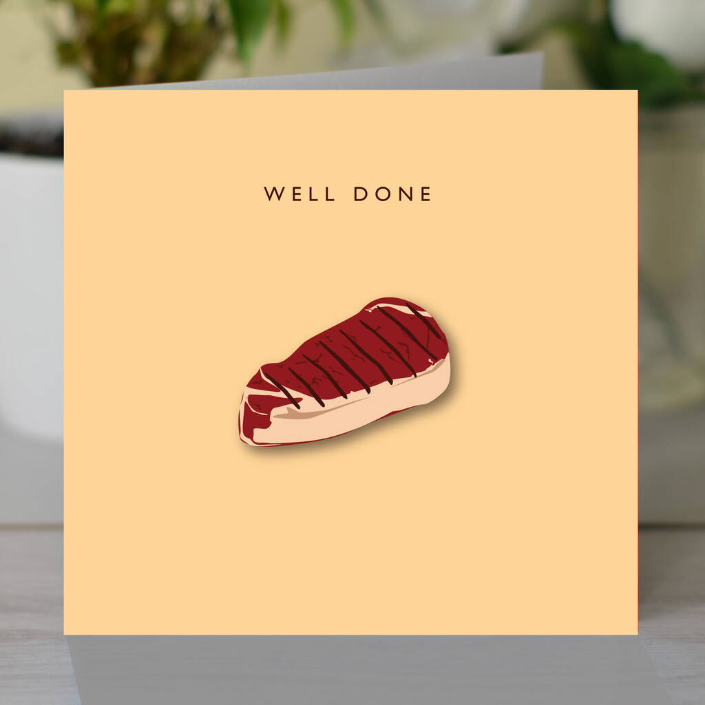 Well Done Pun Card