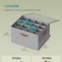 Shoe Organiser Box With Dividers And Cover, thumbnail 2 of 6