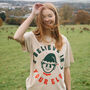 Believe In Your Elf Women's Christmas T Shirt, thumbnail 2 of 4