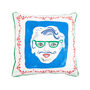 Piped Linen Cushion Cover 'The Man's Head', thumbnail 2 of 5