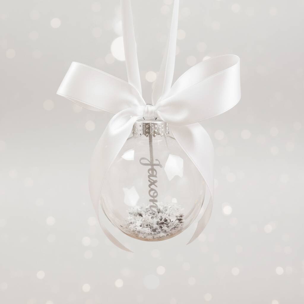 Personalised Papercut Christmas Bauble, 1 of 7