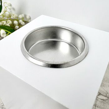 Personalised Eid Al Fitr Crescent White Tea Light Holder, 5 of 6