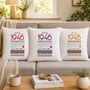 Personalised 80th Birthday Gift 1946 Cushion, thumbnail 3 of 12