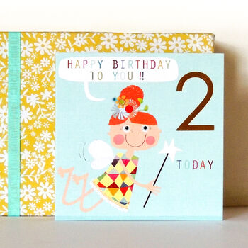 Copper Foiled Fairy 2nd Birthday Card, 4 of 6