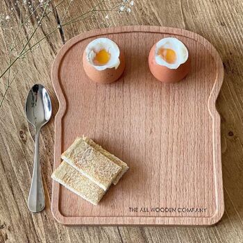 Solid Wooden Egg Plate, 5 of 5