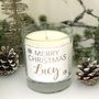Christmas Personalised Candle, thumbnail 1 of 4