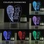 Personalised Angel Wings Memorial LED Light, thumbnail 3 of 3