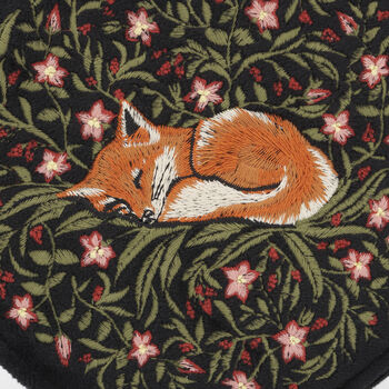 Sleepy Fox Round Jewellery Box, 7 of 7