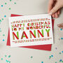 Wonderful Granny/Nanny/Gran/Nan Christmas Card, thumbnail 6 of 6