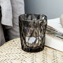 Faceted Glass Tealight Holder Chocolate Brown, thumbnail 1 of 2