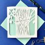 Personalised Engraved Tree Heart Card, thumbnail 2 of 4